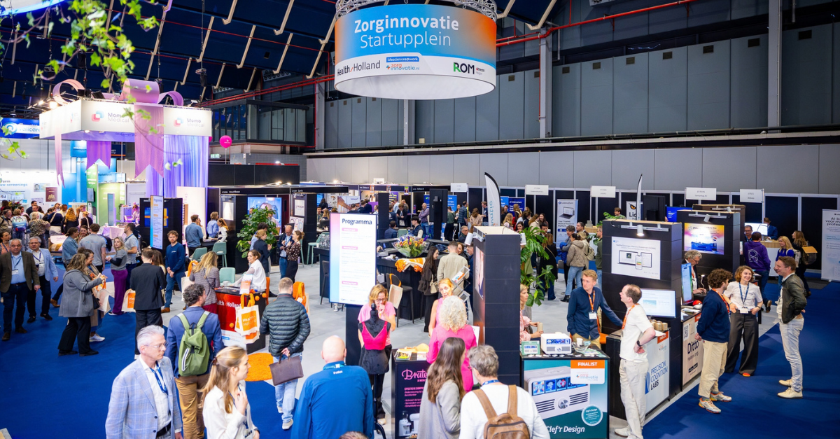 Sfeerimpressie van Zorg & ict, het grootste health tech event van Nederland.