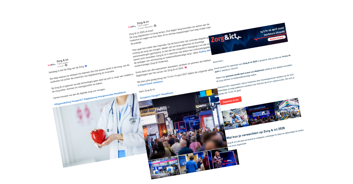 Zorg & ict, promotiekit voor exposanten.